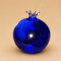 Blue Glass Pomegranate Ornamen