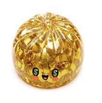 Golden Glitter Stress Ball