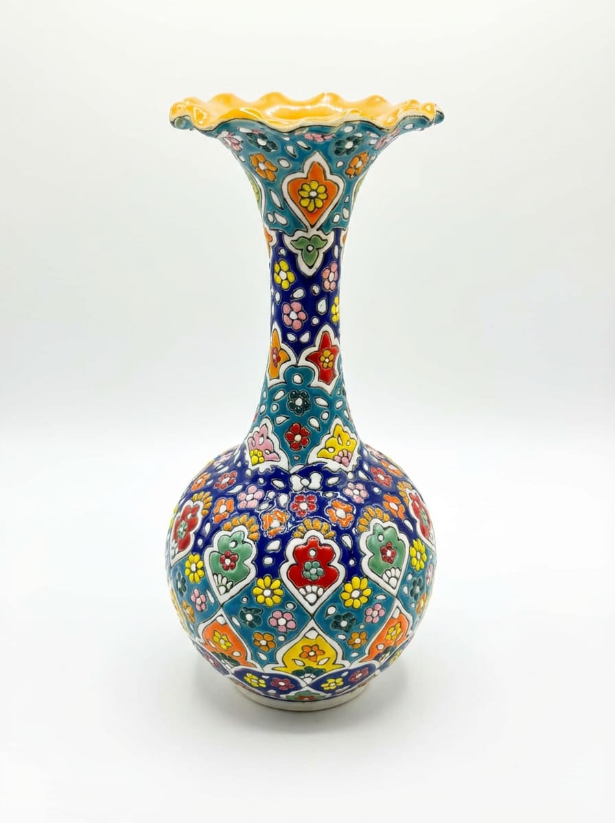 Hand-Painted Decorative Vase