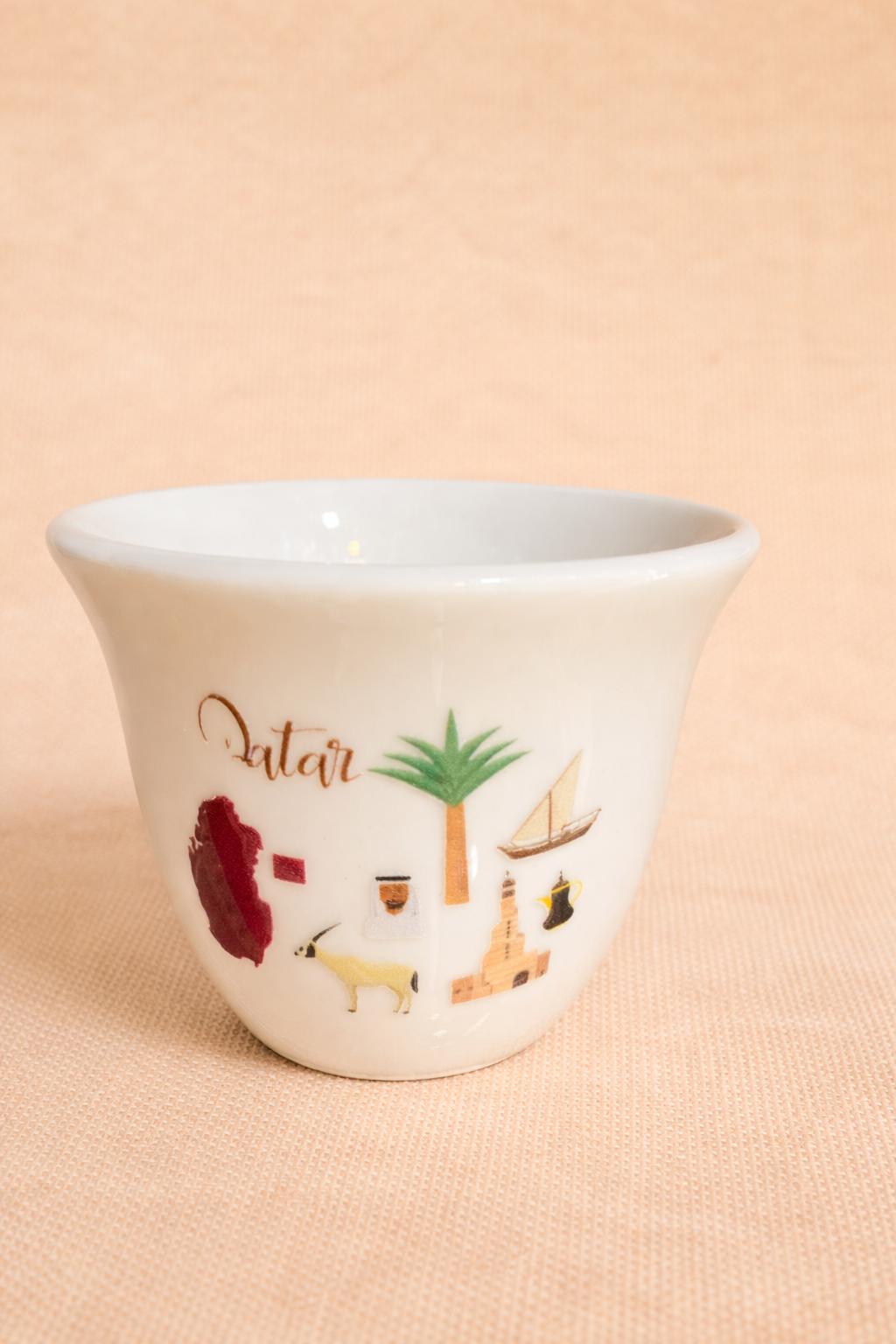 Qatar Modern Icons Coffee Cup Set – 12 Pieces