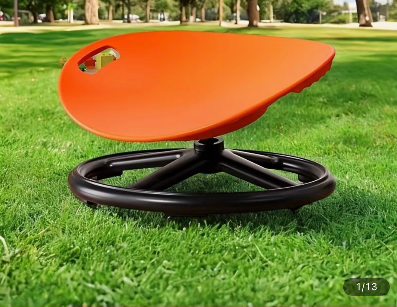 Durable Plastic Swivel Sensory Chair Oval Eggshell Balance Chair