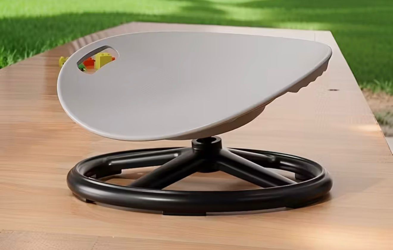 Durable Plastic Swivel Sensory Chair Oval Eggshell Balance Chair